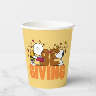 Peanuts   Be Giving Paper Cups