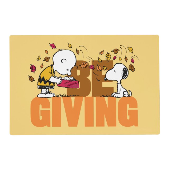Peanuts | Be Giving Placemat (Front)