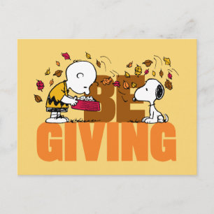 Peanuts   Be Giving Postcard
