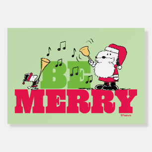 Peanuts   Be Merry Christmas Foam Board