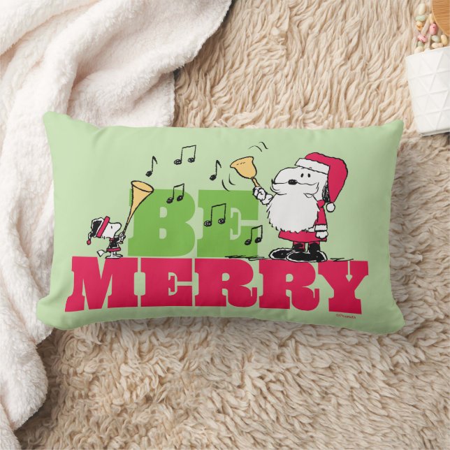 Peanuts | Be Merry Christmas Lumbar Pillow (Blanket)