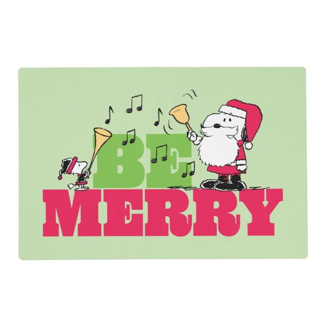 Peanuts | Be Merry Christmas Placemat (Front)