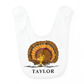 Peanuts | Be Thankful Woodstock Turkey Baby Bib