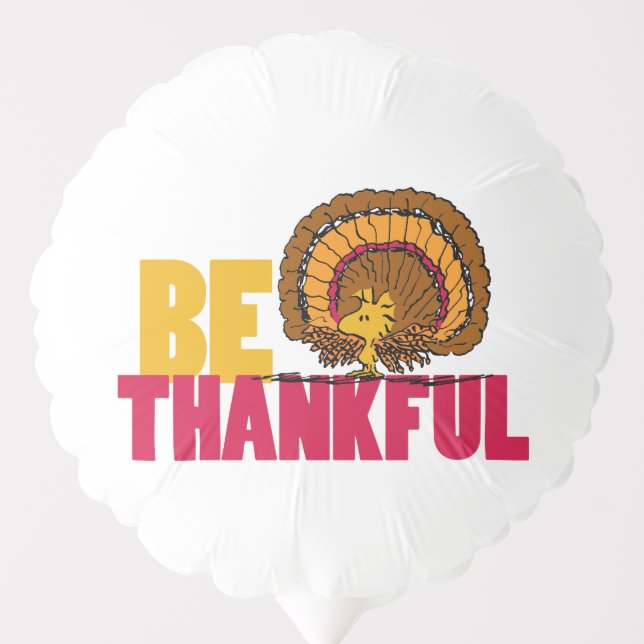Peanuts | Be Thankful Woodstock Turkey Balloon (Front)