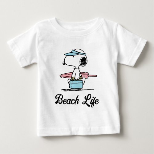 PEANUTS  Beach Bum Snoopy Baby T_Shirt