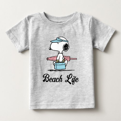 PEANUTS  Beach Bum Snoopy Baby T_Shirt