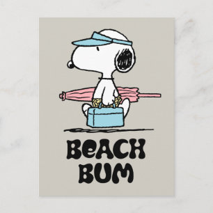 PEANUTS Beach Bum Snoopy Postcard
