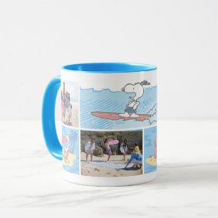 Peanuts Beach Vacation Photo Collage Mug