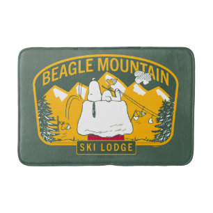 Peanuts   Beagle Mountain Ski Lodge Bath Mat