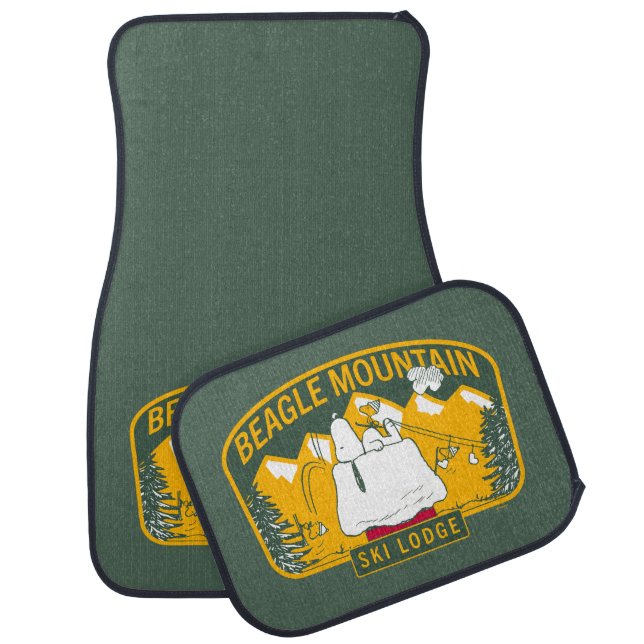 Peanuts | Beagle Mountain Ski Lodge Car Floor Mat (Set)