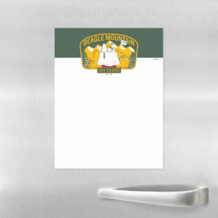 Peanuts   Beagle Mountain Ski Lodge Magnetic Dry Erase Sheet