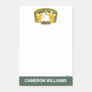 Peanuts Beagle Mountain Ski Lodge Post-it Notes