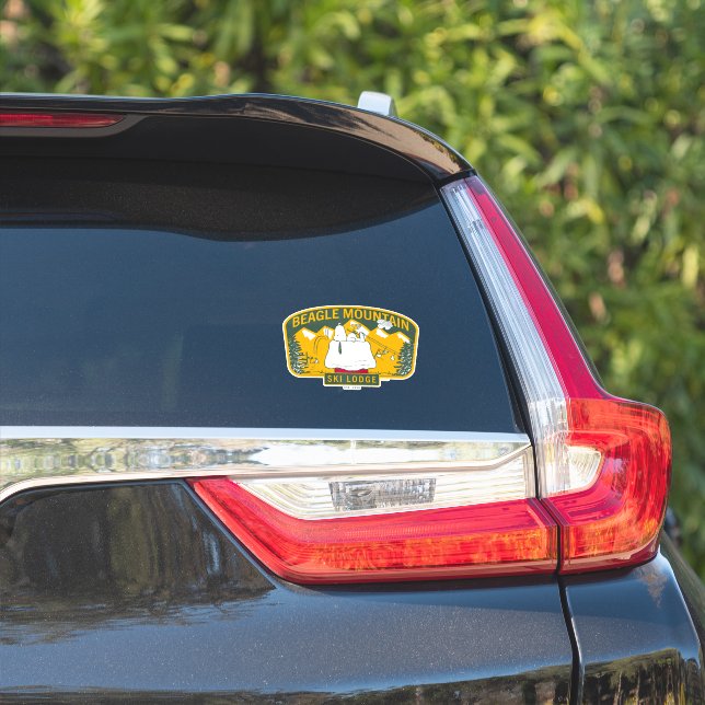 Peanuts | Beagle Mountain Ski Lodge Sticker (Car Side)