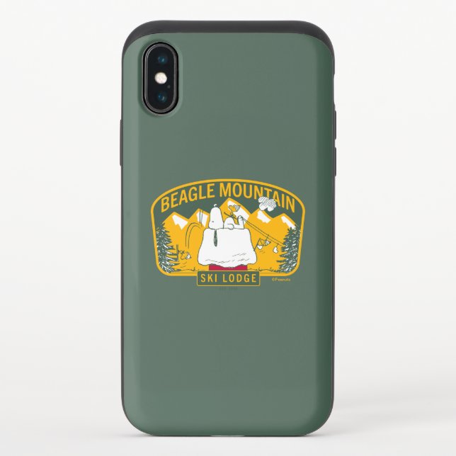 Peanuts | Beagle Mountain Ski Lodge Uncommon iPhone Case (Back)