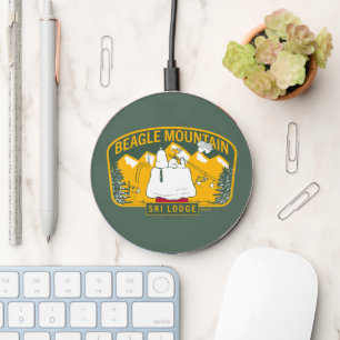Peanuts Beagle Mountain Ski Lodge Wireless Charger