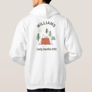 Peanuts   Camping Family Vacation Hoodie