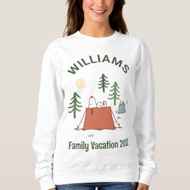 Peanuts | Camping Family Vacation Sweatshirt (Front)