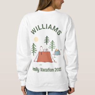 Peanuts   Camping Family Vacation Sweatshirt