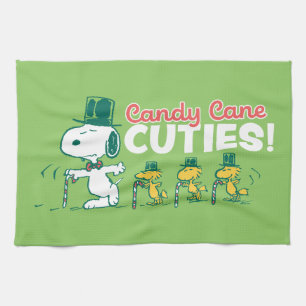 Peanuts Candy Cane Cuties Kitchen Towel