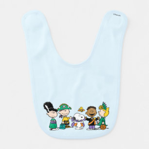 Peanuts Candy Crew Halloween Gang Baby Bib