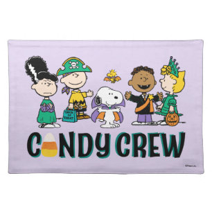 Peanuts Candy Crew Halloween Gang Cloth Placemat