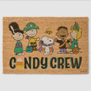 Peanuts Candy Crew Halloween Gang Fiber Doormat
