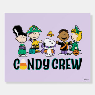 Peanuts Candy Crew Halloween Gang Foam Board