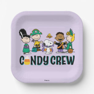 Peanuts Candy Crew Halloween Gang Paper Plates