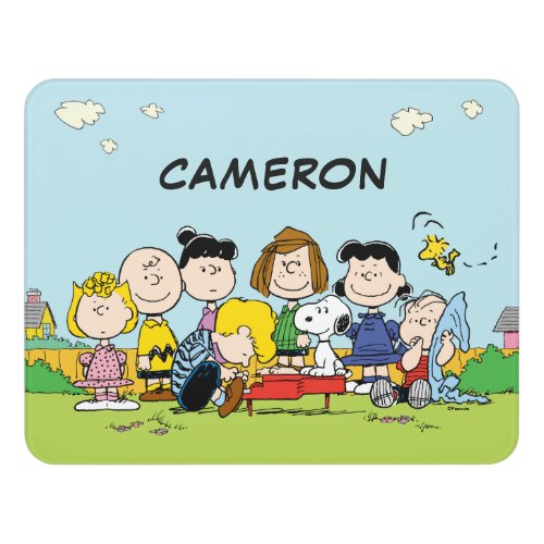 Peanuts  Charlie Brown and Gang  Add Your Name Door Sign