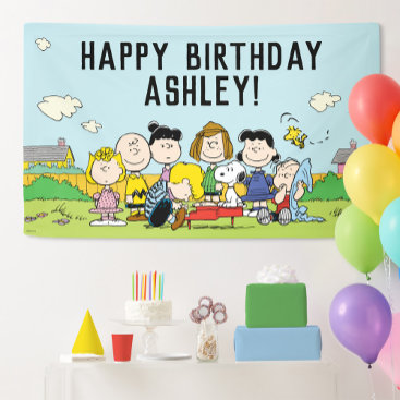 Peanuts | Charlie Brown and Gang Birthday Banner