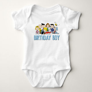 Peanuts | Charlie Brown and Gang Birthday Boy Baby Bodysuit