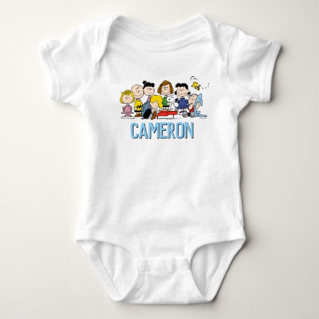 Peanuts | Charlie Brown and Gang Birthday Boy Baby Bodysuit (Front)