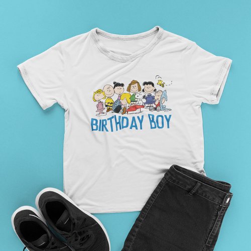 Peanuts  Charlie Brown and Gang Birthday Boy T_Shirt