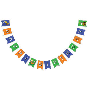 Peanuts   Charlie Brown and Gang Birthday Bunting Flags