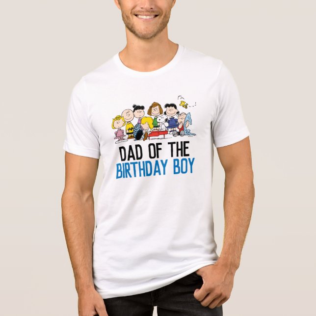Peanuts | Charlie Brown and Gang - Birthday Dad Tri-Blend Shirt (Front)