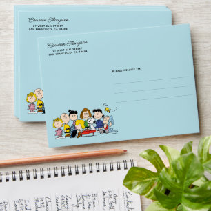 Peanuts Charlie Brown and Gang Birthday Envelope