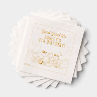 Peanuts | Charlie Brown and Gang Birthday Foil Napkins