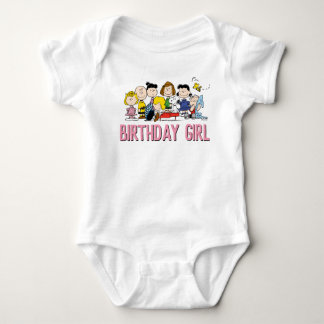 Peanuts | Charlie Brown and Gang Birthday Girl Baby Bodysuit