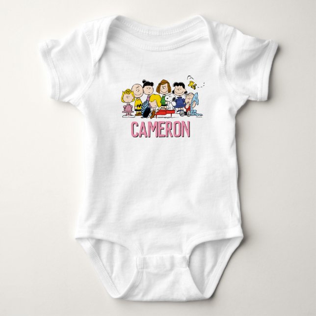 Peanuts | Charlie Brown and Gang Birthday Girl Baby Bodysuit (Front)