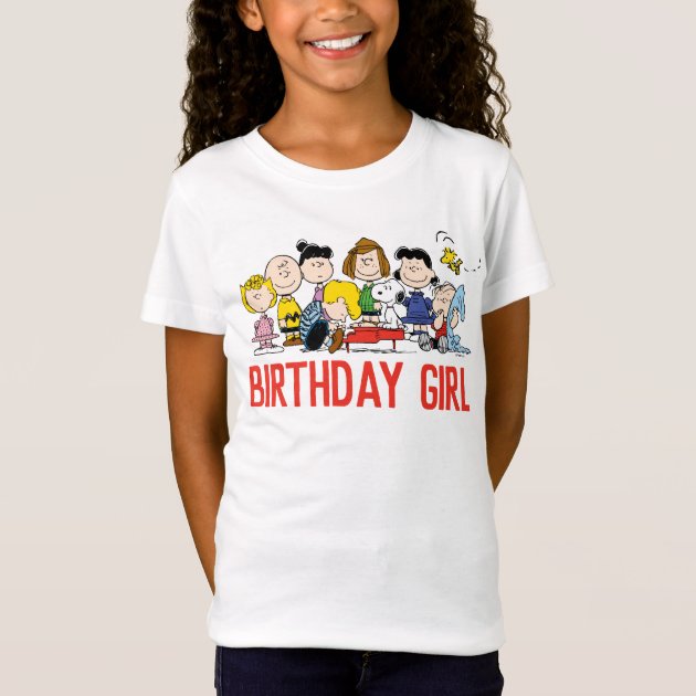 Peanuts Charlie Brown and Snoopy Custom tshirt Personalize Birthday gift 