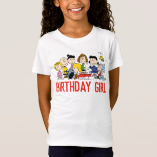 Peanuts   Charlie Brown and Gang Birthday Girl T-Shirt