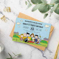 Peanuts | Charlie Brown and Gang Birthday Invitation