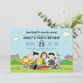 Peanuts | Charlie Brown and Gang Birthday Invitation (Standing Front)