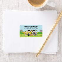 Peanuts | Charlie Brown and Gang Birthday Label