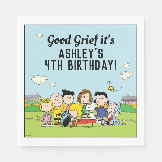 Peanuts | Charlie Brown and Gang Birthday Napkins