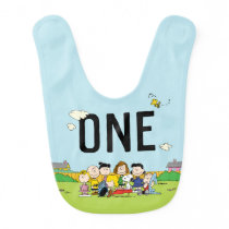 Peanuts | Charlie Brown and Gang Birthday - One Baby Bib Peanuts | Charlie Brown and Gang Birthday - One Baby Bib