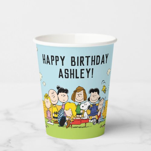 Peanuts  Charlie Brown and Gang Birthday Paper Cups