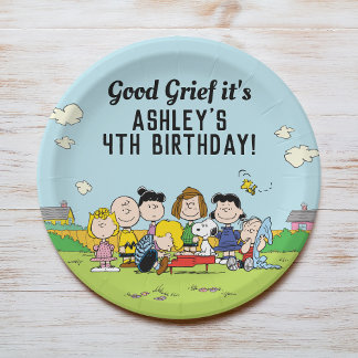 Peanuts | Charlie Brown and Gang Birthday Paper Plates