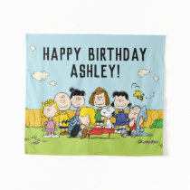 Peanuts | Charlie Brown and Gang Birthday Tapestry