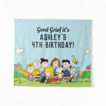 Peanuts | Charlie Brown and Gang Birthday Tapestry